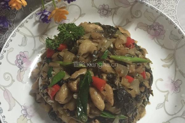 酸菜炒大肠的做法图解7