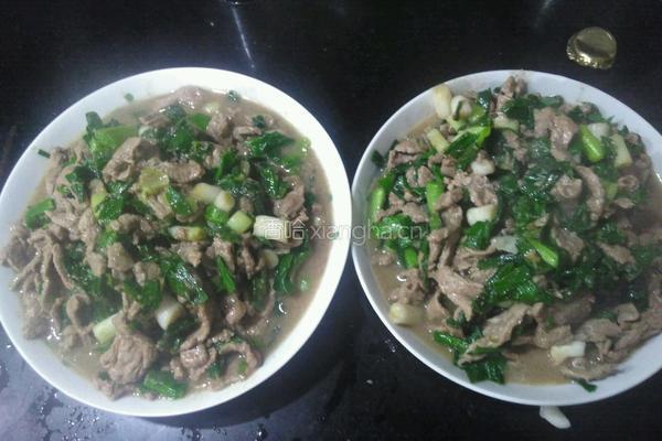 牛肉炒大蒜的做法图解5