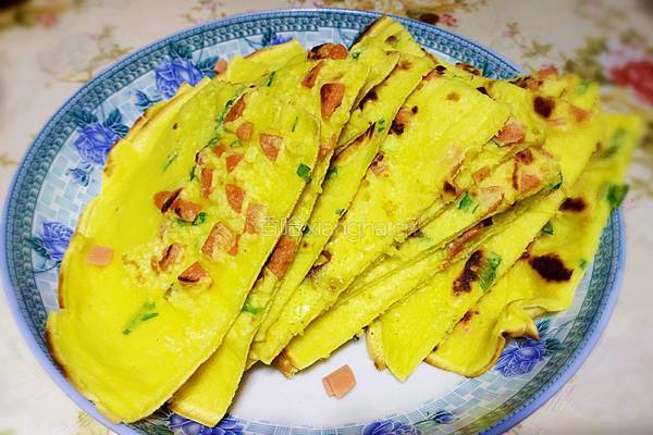 火腿鸡蛋饼的做法图解6