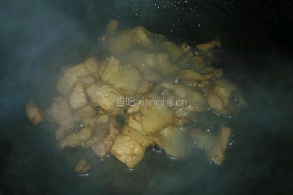 酸笋炒肉的做法图解2