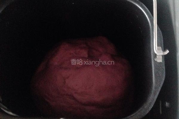 紫薯辫子包的做法图解4