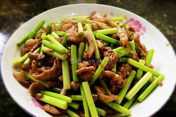 蒜苔肉丝的做法图解8