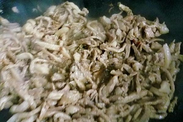 蒜苔肉丝的做法图解3
