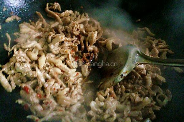 蒜苔肉丝的做法图解5