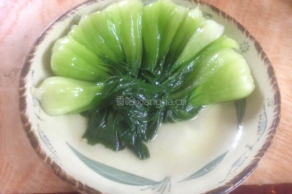 白灼上海青的做法图解8