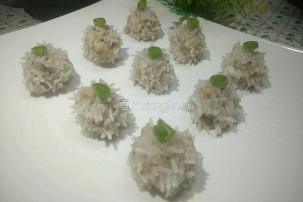 糯米珍珠丸子的做法图解8