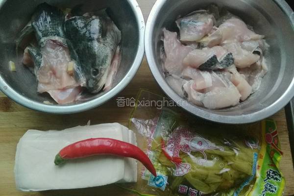 酸菜豆腐鱼的做法图解5