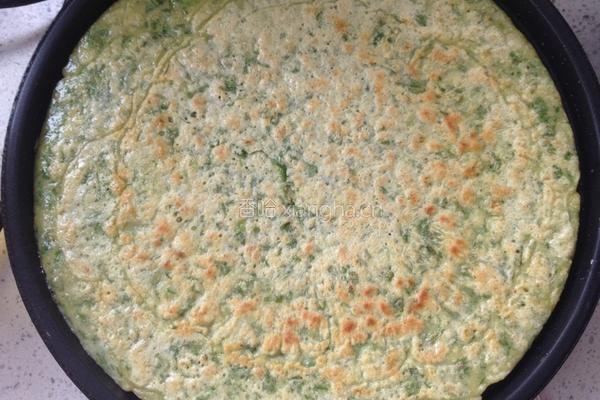 芹菜叶子鸡蛋饼的做法图解10