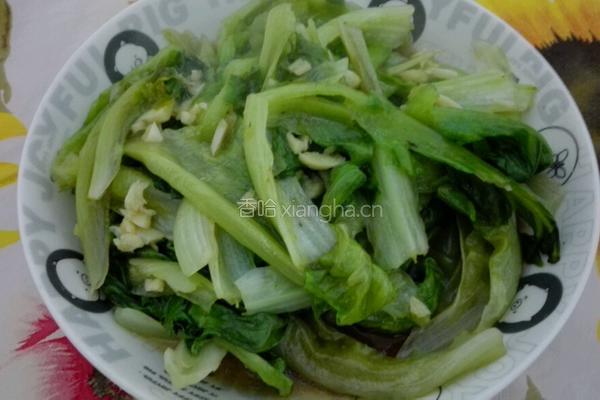 清炒生菜的做法图解4