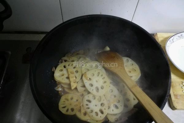 肉炒藕片的做法图解5