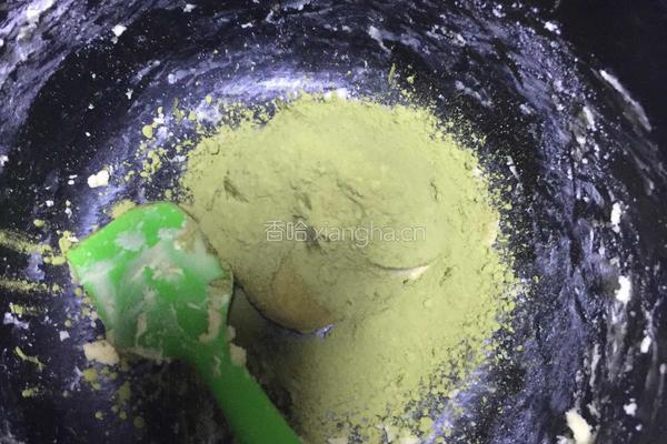 抹茶双色饼干的做法图解6