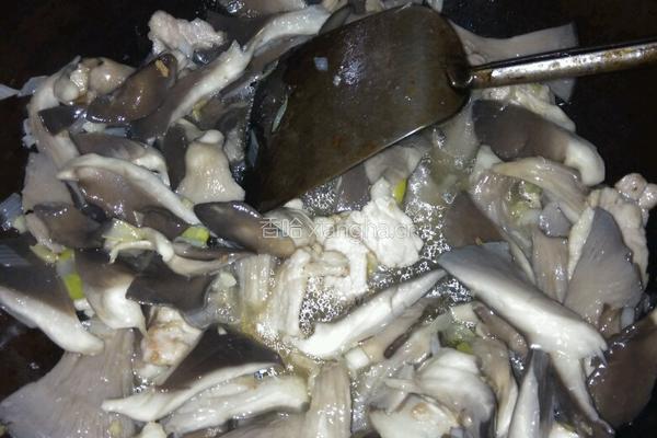蘑菇炒肉的做法图解6