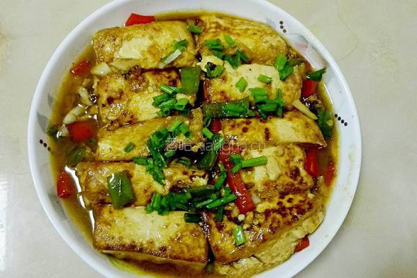 香煎豆腐的做法图解8