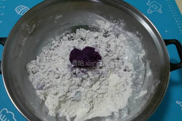 紫薯玫瑰花的做法图解5