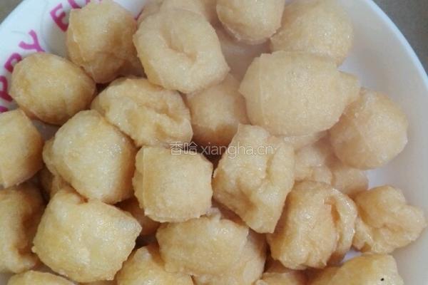 油豆腐炒肉片（家常）的做法图解1