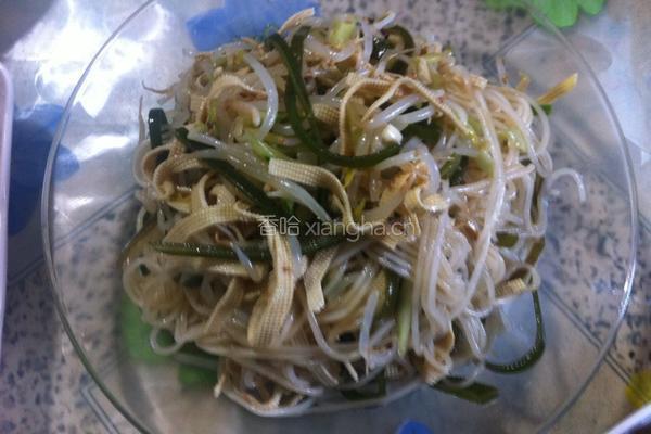 豆芽凉拌菜的做法图解6