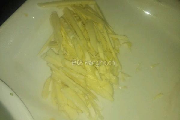 青菜冬笋丝炒饭的做法图解2