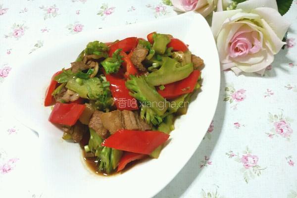 菜梗炒五花肉的做法图解7