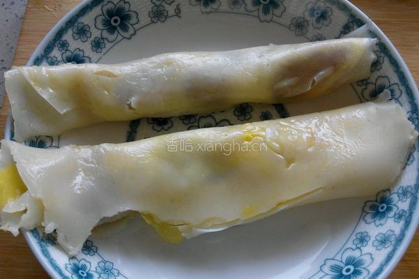 腊肠鸡蛋肠粉的做法图解7