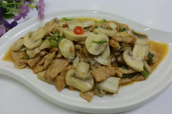 蘑菇炒肉片