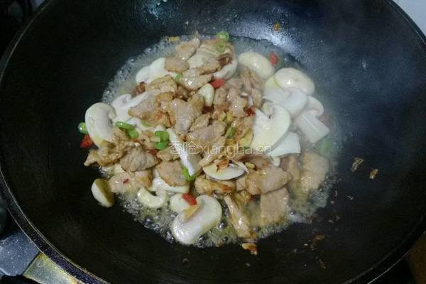 蘑菇炒肉片的做法图解9