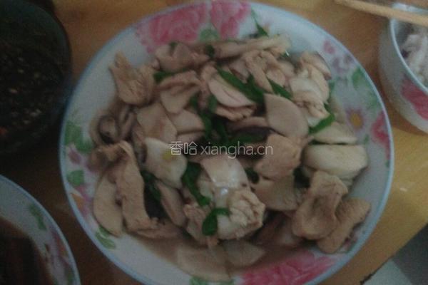 鸡胸肉炒杏鲍菇的做法图解4