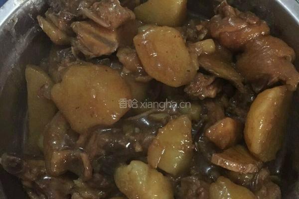 土豆焖鸡的做法图解4