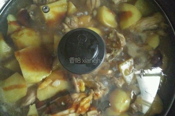 土豆焖鸡的做法图解3