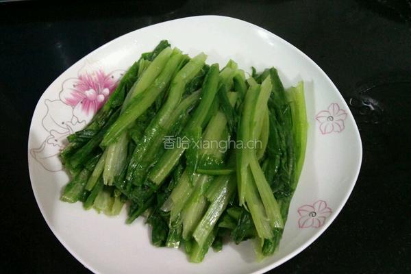 耗油油麦菜的做法图解4