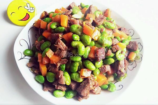 五香牛肉烧青豆的做法图解9