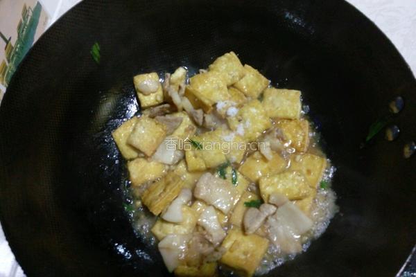 小炒煎豆腐的做法图解8