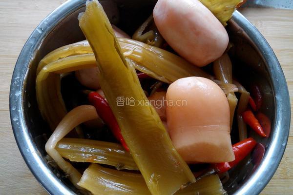 泡菜园子汤的做法图解1