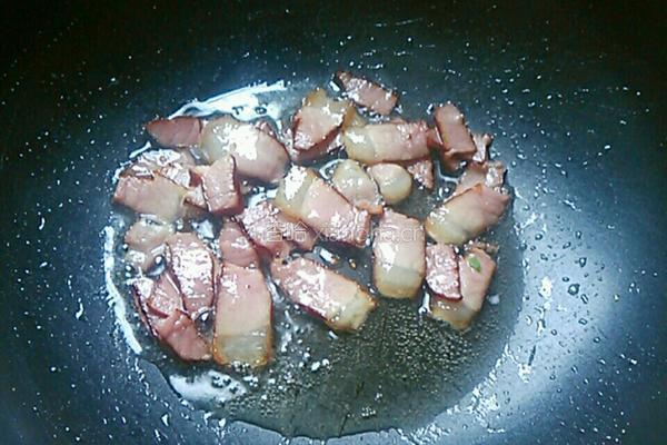 腊肉小炒西兰花的做法图解4