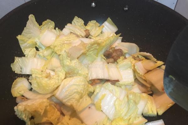 白菜粉条肉的做法图解2
