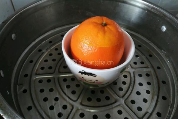 治咳小妙方，蜂蜜蒸香橙的做法图解3