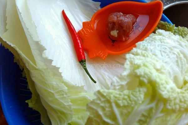 大白菜炒肉丝的做法图解1