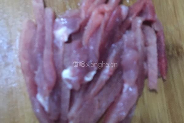 袁氏干編肉丝的做法图解1