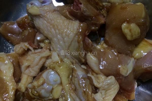 鸡腿炖山药的做法图解2