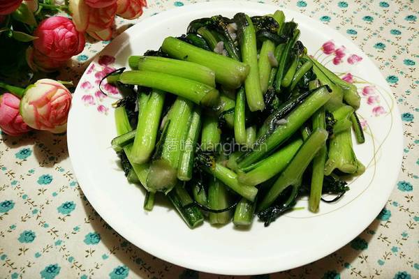 清炒红菜苔的做法图解7