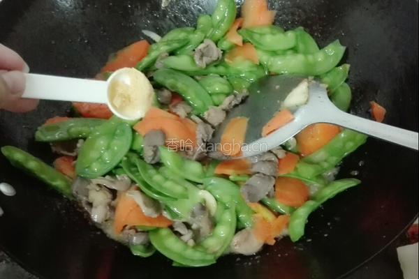 鸡胗炒荷兰豆的做法图解6