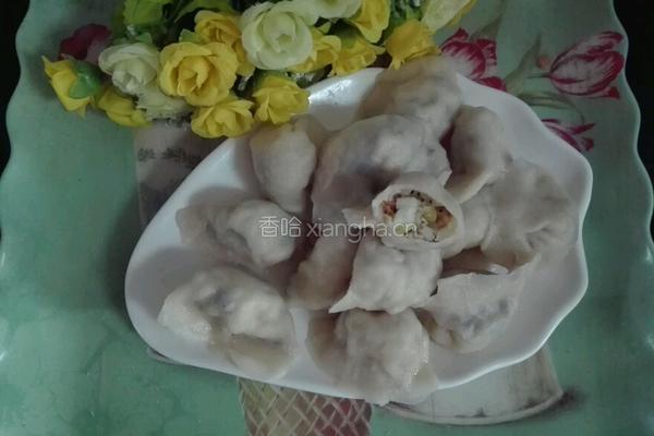 豆腐粉丝木耳蒜黄水饺的做法图解18