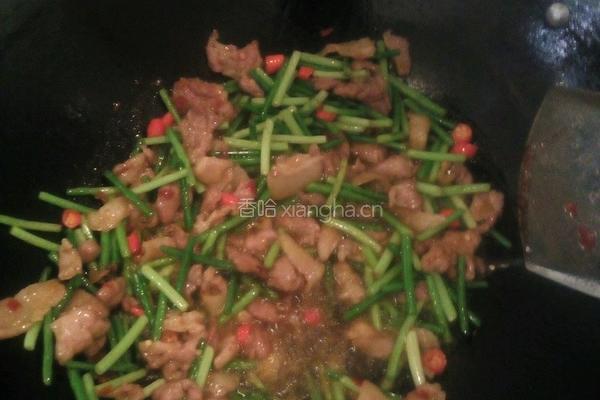 蒜薹炒肉的做法图解5