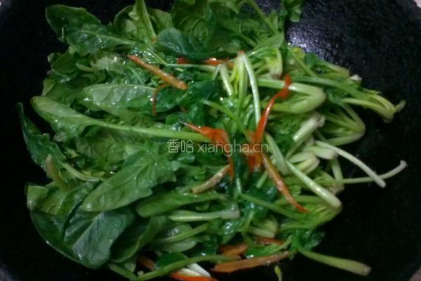 芝麻菠菜的做法图解4