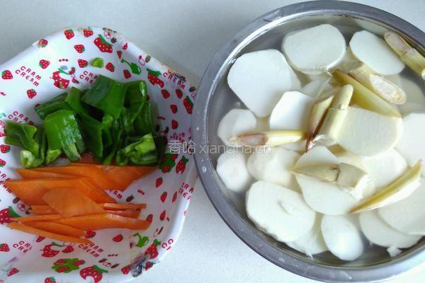 慈菇炒肉片的做法图解2
