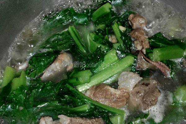 同骨八爪鱼春菜汤（介菜）的做法图解4
