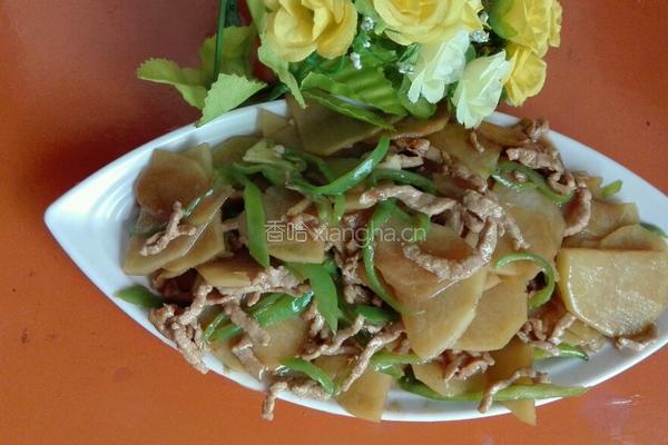 尖椒肉丝土豆片