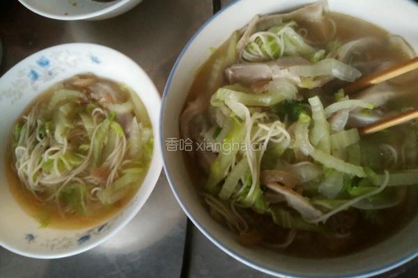 白菜面条的做法图解10