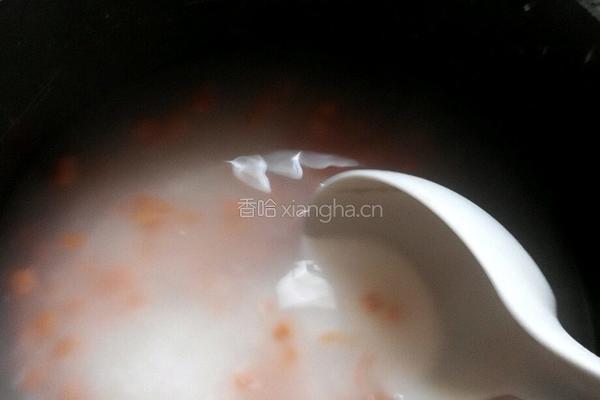 营养粥（乌鸡肉胡萝卜）的做法图解3