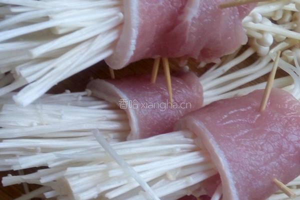 金针菇肉卷的做法图解3