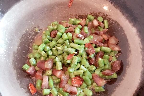 豆角炒腊肉的做法图解6